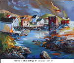 About to Clear at Fogo--1, Oil on Canvas